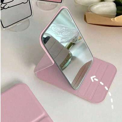 两件套便携式化妆镜，PU皮革小镜，可折叠，旅行镜，适合作为礼物、旅行必备品、化妆必备品，易于收纳，圣诞节礼物，适合节日礼物，化妆，便宜，房间装饰，梳妆台，旅行，卧室，化妆配件，镜子，化妆镜，迷你镜，粉盒镜，小镜子，手持镜，便宜，圣诞礼物，化妆，化妆工具，便宜货，礼物，女士礼物，圣诞礼物，赠品，旅行，便宜货，旅行必备品