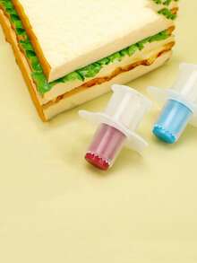 1 件可重复使用的纸杯蛋糕衬垫和填充工具、蛋糕烘焙工具、厨房用品 - 紅色 - 查看 19