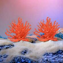 1pc/2pcs Artificial Coral Decoration Aquarium Aquatic Plants Soft Coral Artificial Coral Aquarium Aquarium Landscaping Sea Tank Set Decoration Aquarium Aquatic Plants Iron Branches Aquarium Landscaping Sea Tank Set Decoration