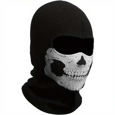 This Mask Features A Ghost Skeleton Design, Suitable For Wind Protection, Especially Suitable For Motorcycle Use. Suitable For Men, Women And Teenagers To Wear During Halloween Cosplay And Outdoor Activities. This Is The Lightweight Version For Spring/Summer.