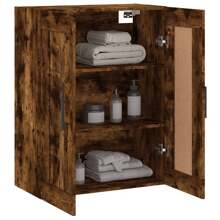 vidaXL Armoire murale chêne fumé 69,5x34x90 cm bois d'ingénierie