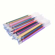 Juego de 24 piezas de recambios de bolígrafos de gel con brillo - Estuche de recambios de tinta de colores múltiples, adecuados para arte, manualidades y escritura - Juego de recambios de bolígrafos de tinta neutra, suministros de escritura | Exhibición organizada | Plástico duradero