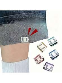 Unsichtbare Bein-Fixier-Clips, verhindern das Schleifen von Hosenbein, faltbare verborgene Bein-Verschlüsse, geeignet für Jeans, lange Hosen, um Schleifen am Boden zu verhindern