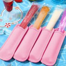 Bộ 4 chiếc túi đựng kem que, túi giữ nhiệt kem que, túi đựng kem que đông lạnh, túi đựng kem que nhiều màu sắc, túi đựng kem que có thể tái sử dụng và giặt được, đồ dùng mùa hè, đồ dùng gia đình. - Nhiều màu - Xem 7