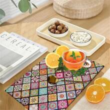 2 Stücke Diamantmalerei Tischsets, hitzebeständige rutschfeste Tischsets für Familientreffen, Innenrestaurants, Küchenfeiern, Tischdekoration, Geschenke für Freunde, Valentinstag und Muttertag