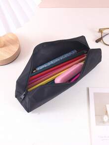 1pc Large Capacity Oxford Pencil Case, Waterproof Octagonal Pencil Case, Suitable For Office Essentials Storage And Unique Gifts For Friends,Pencil Pouch,School Bag - Multicolor - View 5