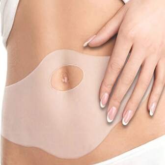 Reusable Silicone Belly Button Sticker, Washable, Unisex Use