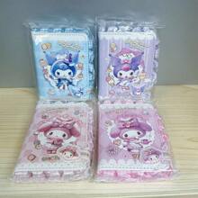 Sanrio 1pc Sanrio Kuromi A7 Lace Magnetic Notebook, Melody Hot Stamping PU Notebook, Random Style School Supplies, Back To School