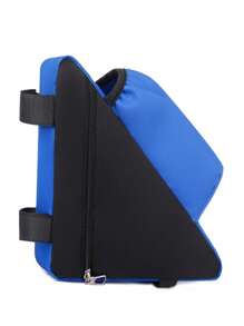 Bolsa triangular para bicicleta de montaña, organizador de almacenamiento triangular para ciclismo al aire libre, bolsa triangular para bicicleta de ruta y montaña, bolsa para manubrio de bicicleta de 1.5L con soporte para botella de agua, apto para diversas bicicletas, bolsa de almacenamiento triangular y soporte para botella de agua (botella de agua no incluida)