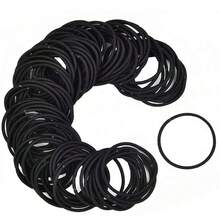 200/100/50/30/20 件黑色发带，适用于浓密卷发马尾辫固定发圈，适合日常生活发型、扎头发、圣诞化妆、新娘化妆、户外发型、淋浴和松紧带头发橡皮筋发绳 - 彩色 - 查看 7