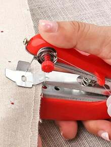 1pc Mini Handheld Sewing Machine, Portable Travel Home Sewing Tool, Hand Stitcher Sewing Machine For DIY Crafts, Multifunctional Household Clothing Sewing Machine, Quick Repair Sewing, Essential For Travel, Suitable For Beginners Adult, Easy To Use And Fast Stitch Suitable For Clothes, Fabrics, DIY Home Travel, Sewing Accessories - Multicolor - View 9
