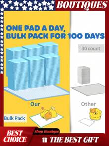 100-Pack X-Large Puppy Pads - 34'' X 28'' Pee Pads For Dogs Potty Training With Leak-Proof Quick-Dry Design, 6-Layer Dog Pads Extra Large - New Dog Urine Pad - View 6