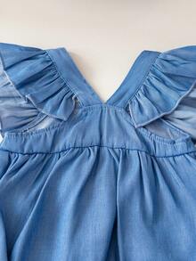 2pcs Set Newborn Baby Girl Cute Sleeveless Bodysuit & Hat Summer Outfit