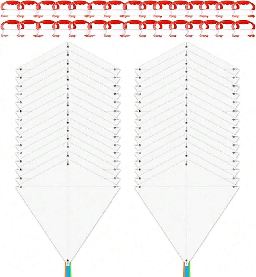 DIY Kites Kite Making Kit Bulk, Decorating Coloring Kites Party Pack,White Diamond Kite Kits (3 Pack) - 43409981 - 查看 1