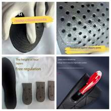 1 Pair Of Multi-Layer Removable Invisible Height Increase Insoles, Adjustable Shock Absorbing Unisex Shoe Inserts