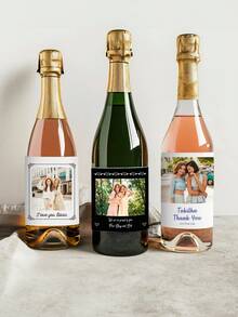 Etiquetas personalizadas para botellas de vino con fotos, regalos de cumpleaños, etiquetas de vino de boda personalizadas, regalos de boda, etiquetas de vino para damas de honor con fotos, adhesivos para vino, regalos de vino para mejores amigas, útiles escolares, de vuelta a la escuela - Multicolor - Ver 4