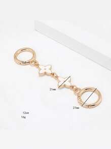 1pc Bag Chain Lengthening Extension Chain Four-Leaf Camellia Adjustable Chain Buckle Tail Chain Goth