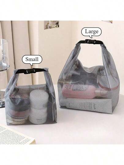 2 件套防水储物袋，大容量抽绳袋，男女皆宜 - 适用于健身房、游泳、浴室、户外旅行、洗漱用品