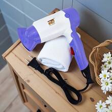 FD Mini Secadora de Cabello con Mango Plegable con Aire Caliente y Frío ideal para Viaje Secadora chica/pequeña de 1600 Watt barberia - Tipo de Enchufe A USA (110-127V) - Ver 4