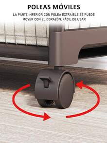 Perchero con ruedas, Perchero portátil de una varilla ajustable en altura,perchero con estante de almacenamiento inferior Perchero móvil vertical Perchero de una barra Perchero con riel doble Estante perchero, fácil de montar para ropa, cinturones, zapatos y bolsos. - Multicolor - Ver 9