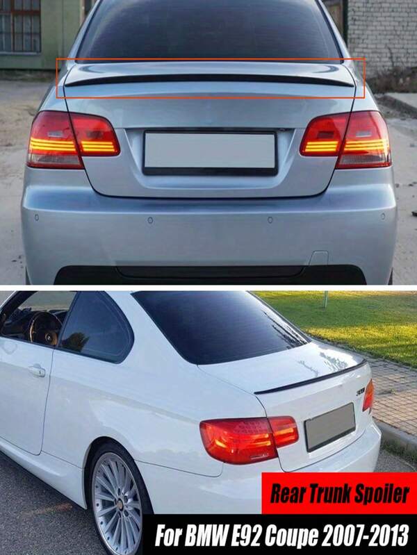 غطاء جناح الخلفي للصندوق الخلفي لسيارات سلسلة 3 BMW E92 Coupe موديلات من 2007 إلى 2013 ، طراز 332d و 335i و M3 ، باللون الأسود