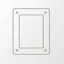 Support en acrylique pour personnage d'anime et carte de jeu, porte-photo et cadre, organisateur de stockage épais transparent pour cartes de collection, 6,5 x 9,1 yard