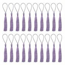 20pcs Miniature Silk Tassel Soft Glossy Handmade Bookmarks With Rope Loop, For Keychain, Earring, Jewelry Making, Memorabilia, Graduation Ceremony, Garment Sewing, Gift Tags DIY Craft Project - Multicolor - View 13
