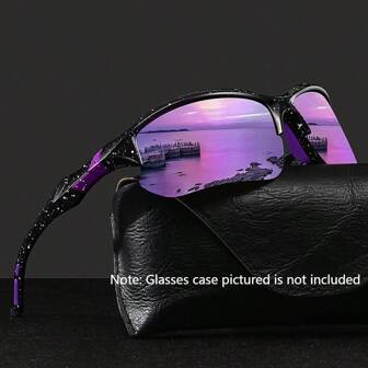 Gafas de moda vintage unisex para ciclismo, pesca, deportes y montañismo. Modelo de media montura con estilo clásico retro para hombres y mujeres. Marca de lujo y diseño de alta moda.