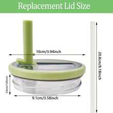 Flip Straw Lid With Straws, New 40oz Tumbler Flip Straw Lid For Spill Proof Tumbler Lids, Replacement And Leak-Proof, Resistant Tumbler Lids, Ideal For Sports & Camping, Good For Work Exercise Run And Drink Water - Trắng 2 bộ - Xem 7