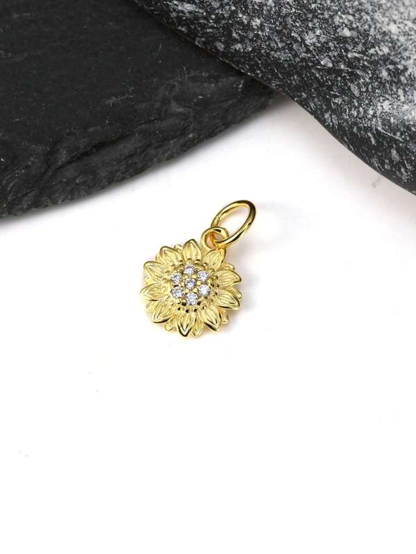 1 peça pingente simples e exclusivo de prata esterlina 925 com pingente "Love In The Stars" faça você mesmo, joias finas para presente feminino