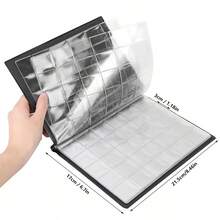 Coin Holder Collection 250 PCS Storage Collecting Money Penny Pockets Album Book - PU Storage Case With Penny Pockets For Collectors For Coin Storage Holder Collection Storage Collecting, School Supplies,Back To School - Brown - View 4