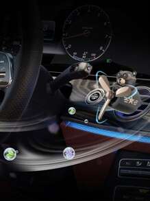 Cartoon Propeller Pilot Car Aromatherapy, Car Air Outlet Small Airplane Aromatherapy, Car Air Freshener, Aromatherapy Diffuser, Decorative Perfume Fan, Car Ornaments, Perfume Deodorant, Fresh Perfume Decoration, Cute Shape, Car Accessories, Including 2 Pieces Of Air Freshener.