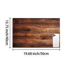 1pc Wood Grain Pattern Printed Absorbent Mat, Suitable For Espresso Machine, Sink, Faucet, Cup Holder, Home Decor, Kitchen & Bathroom Accessories - Multicolor - View 13