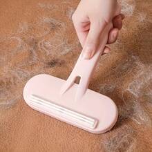 Double-Sided Manual Fabric Shaver & Lint Remover - Household Coat Garment De-Pilling Tool With Pet Hair Removal & Anti-Pilling - 粉色 - 查看 9