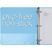 Almacenamiento de archivos  Cardinal 79552 - Carpeta de 3 anillos, carpetas para escuela y oficina, duraderos de 1.5 pulgadas, anillos redondos, capacidad para 350 hojas, vista de presentación ClearVue, antiadherentes, varios - 1 - Ver 3