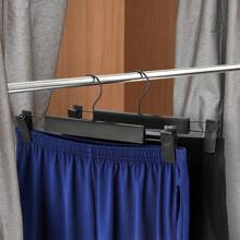 10pcs Plastic Non-Slip Pants Hangers Clip, Home & Clothing Store Use Trouser Clips Skirt Hangers Clips, Fingerprint Free Strong Clamp