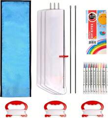 DIY Kites Kite Making Kit Bulk, Decorating Coloring Kites Party Pack,White Diamond Kite Kits (3 Pack) - 43409993 - View 5