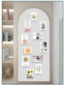 1pc Felt Arch Wall Decal, Background Photo Wall Memo Board,School Supplies,Back To School