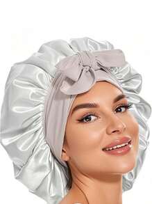 1pc Luxurious Satin & Silk Bonnet For Sleeping - Adjustable Comfort Fit With Tie Band - Unisex Night Hair Protection For Men & Women Home Bathroom Decor Summer Bonnet Queen Silk Bonnet Satin Bonnet Hair Bonnet For Sleeping Braid Bonnet Adjustable Bonnet Tie Bonnet Night Cap Sleep Bonnet For Women Curly Hair Travel Essentials Travel Accessories Vacation Holiday Back To School