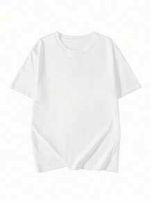 Made In Japan, Spring/Summer Cotton, Round Neck, Loose Fit, Versatile, Simple, English Print Short-Sleeve T-Shirt