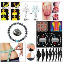 3 buc brățară magnetică vindecătoare brățară reglabilă cu hematit pentru drenaj limfatic, artrită, ameliorarea anxietății pentru femei și bărbați