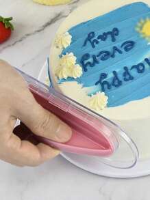 1 Stück abnehmbarer Kuchenglätt-er, Tortenheber Backwerkzeug, höhenverstellbarer Kuchenglätt-Spachtel zum Glätten von Fondant