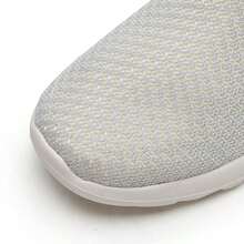 Skechers 女士休闲一脚蹬轻便透气步行鞋，Go Walk Joy，124199-LGYL - 淺灰色/黃色 - 查看 8