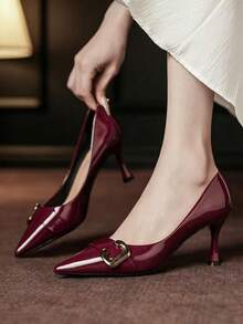 Women Casual Athletic Shoes - 紅色 - 查看 1