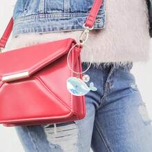 Dolphin Keychains, Cute Nar Whal Whale Keychain Wifty, Couple Car Pendants, Bag Ornaments Cute Wallet Accessories, Colorful Dolphin Pearl Models - 1 - View 5