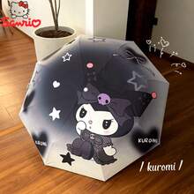 Sanrio 折叠雨伞，带防紫外线功能，轻便雨具，适合日常通勤和雨天外出，学生随身携带雨伞，自动或手动 - 彩色 - 查看 5