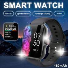 1 Stück unisex Silikon Armband Smartwatch mit hochauflösender Anzeige, Handyanrufe, Soziale Benachrichtigungen, Mehrere Sport-Modi, kompatibel mit iOS & Android, geeignet für den täglichen Gebrauch