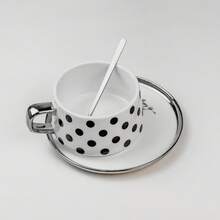 Coffee Tea Cup Kit + Saucer And Spoon 230ml - 球 - 查看 1