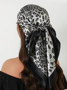 1 peça de cachecol moderno para todas as estações, cachecol quadrado estampado para mulheres, bandana feminina para uso diário, novo lenço de cabeça com proteção solar
