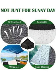 DELLNA 1 Piece Multi-Size UV Protection Net, Outdoor Sun Shade, Garden UV-Blocking Canopy, Suitable For Backyard, Patio, Terrace, Outdoor Garden Activities And Facilities